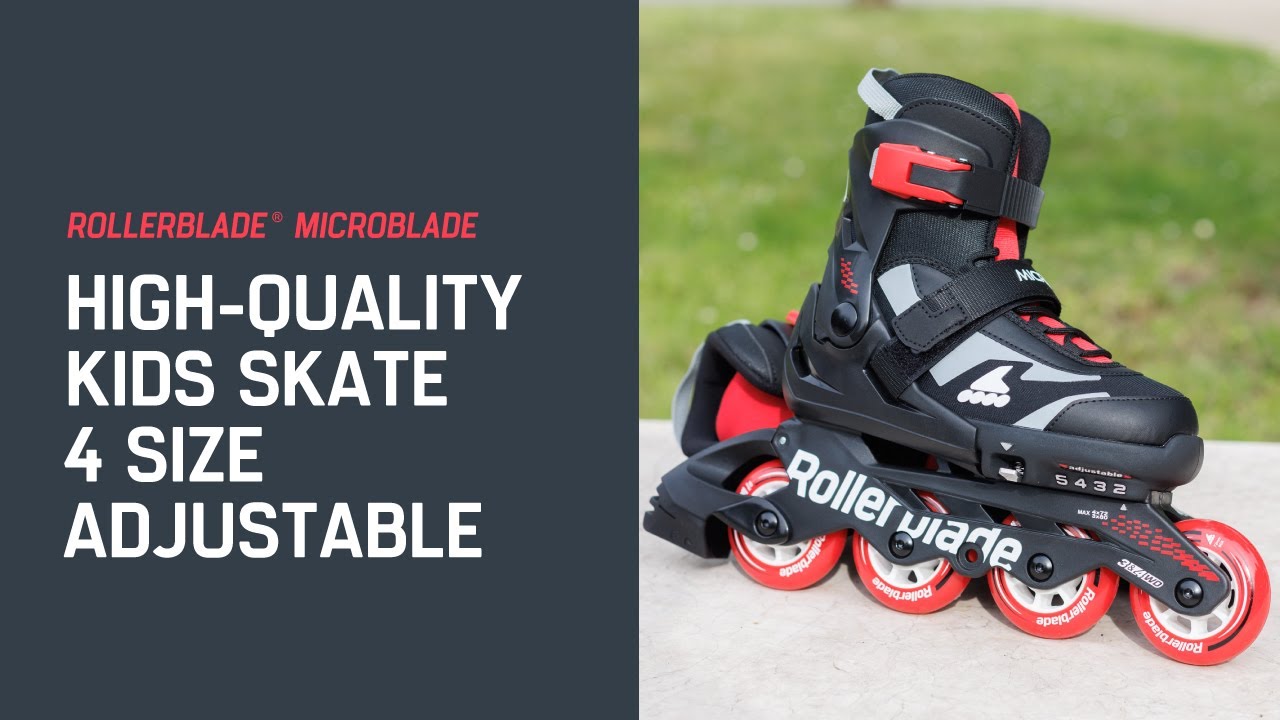 ROLLERBLADE Inline-Skates Microblade Schwarz/Rot, 33-36.5 ROLLERBLADE Inline-Skates Microblade Schwarz/Rot, 33-36.5