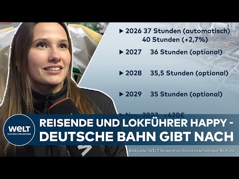 DEUTSCHLAND ATMET AUF: Keine Streiks mehr - Deutsche Bahn und GDL-Lokführer einingen sich