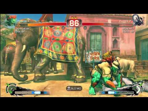 Super Street Fighter 4 - Xbox 360 - Ranked Match - Blanka vs. Seth