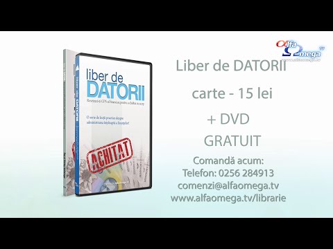 Pachet Carte+DVD "LIBER DE DATORII" - disponibil si gratuit in format electronic