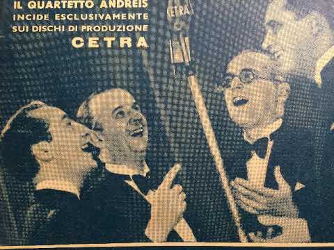 Quartetto Andreis, Gesang, Bei mir bist du schön (Per te vivro), Italien, 1938