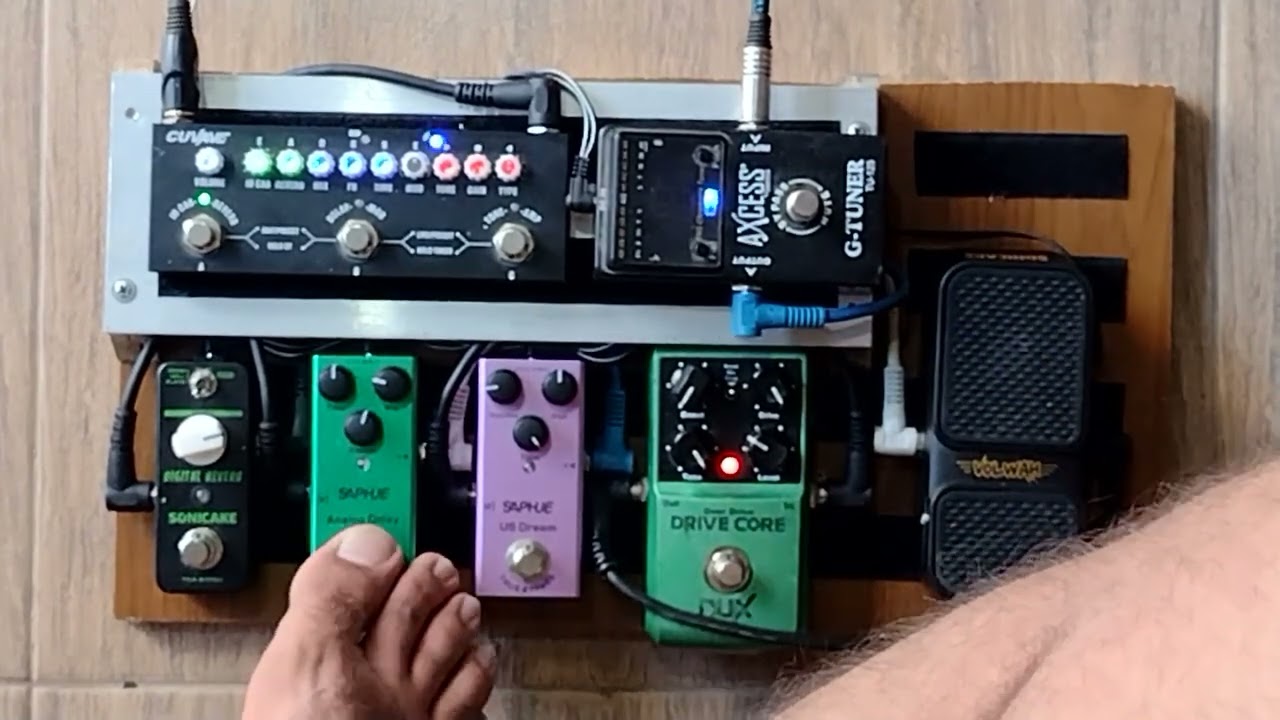 Meu primeiro pedalboard - Cube Baby + pedais do Aliexpress parte 1