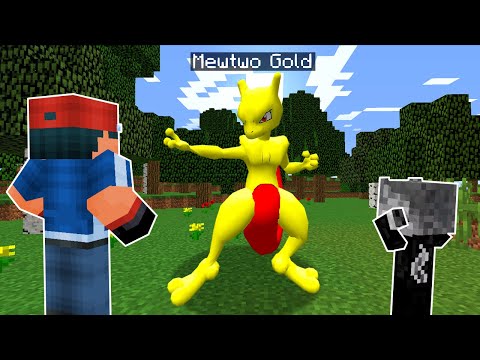 Minecraft: Pokemon Alola #14 - ENCONTRAMOS O PRIMEIRO MEWTWO DOURADO DO MUNDO POKÉMON!