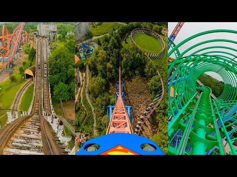 Every Roller Coaster at Six Flags America! Front Seat POV!