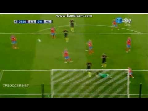 Kun Aguero Missed Penalty - Steaua Bucureşti Vs Manchester City 0-0 Uefa Champions Qualification