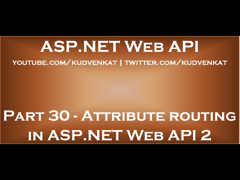 Attribute routing in ASP NET Web API 2