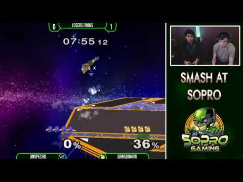 SoPro 37 SSBM - Unspecial (Falco) Vs. Dansdaman (Sheik, Fox) Losers Finals