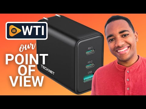 TECKNET USB C Charger 65W PD 3.0 GaN Type Foldable Adapter with 3-Port Fast Wall Compatible with iPhone 15 Pro Max/15 Plus/15 Pro/15/14/13 - WTI product video review