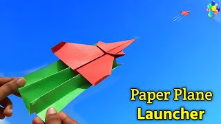 how to make paper plane launcher , paper airplane launcher , flying airplane , RubberBand launcher