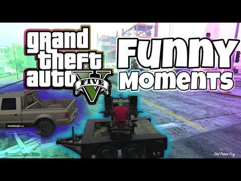 GTA 5 Funny Moments | Funny Fails, Anti Aircraft Trailer Glitch And More!