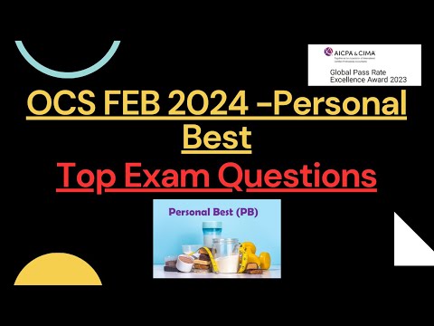 CIMA OCS Feb 2024 - Personal Best - Top Exam Issues