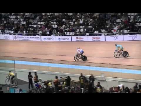 2016 ASIAN CYCLING CHAMPIONSHIPS Men Junior Sprit 1/4 Final Heat 2 2nd Ride