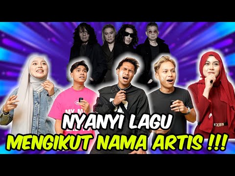 AI TEAM CHALLENGE NYANYI LAGU MENGIKUT NAMA ARTIS !!!
