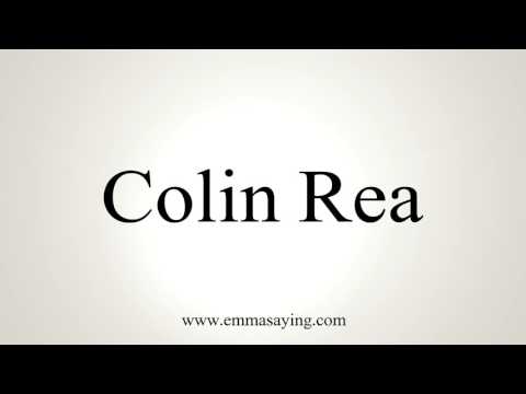 How to Pronounce Colin Rea