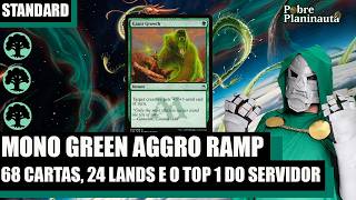 O DECK VERDE JAPONÊS DOIDÃO TOP 1 DO ARENA - Mono Green Aggro - MTG ARENA STANDARD MSH