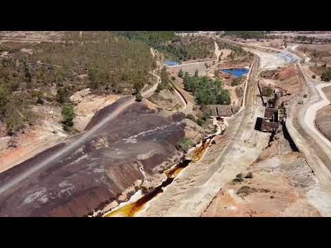 Minas antigas Mina de São Domingos, DJI mini 2 DRONE flight