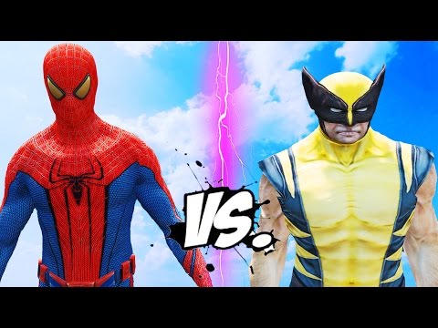 The Amazing Spider-Man vs Wolverine - Epic Superheroes Battle Video