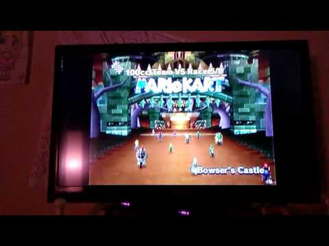 Mario Kart Wii in Bowser's Castle