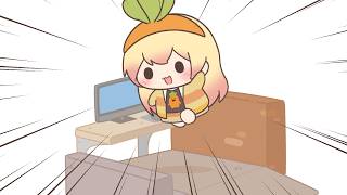 【手描き】ミュートを忘れてご機嫌な姿を晒してしまったねねち【桃鈴ねね/ホロライブ】