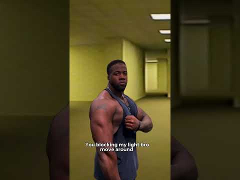 The backrooms lighting is TUFF 😮‍💨🔥 #backrooms #horror #fitness