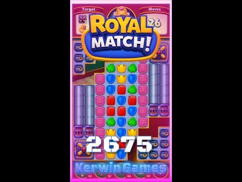 Royal Match Level 2675 - Hard Level - No Boosters Gameplay