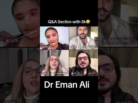 Dr eman funny Q&A section with SK 🤣 /nono zero attitude 100 % 🤣/#tiktok #live
