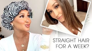 CURLY TO STRAIGHT: How to Style &amp; Maintain Overnight