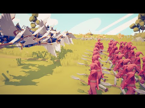 Compilation of Clips on Valkyrie Army Waves VS Other Units ~ Totally Accurate Battle Simulator