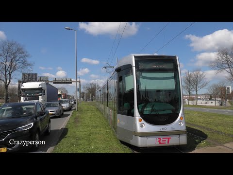 Cabinerit RET Tram Rotterdam Mathenesserplein - Schiedam Centrum