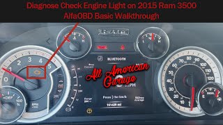 Diagnose Check Engine Light, 2010-2017 Ram 2500/3500 : AlfaOBD Basics for FCA, U3017 Fault Code