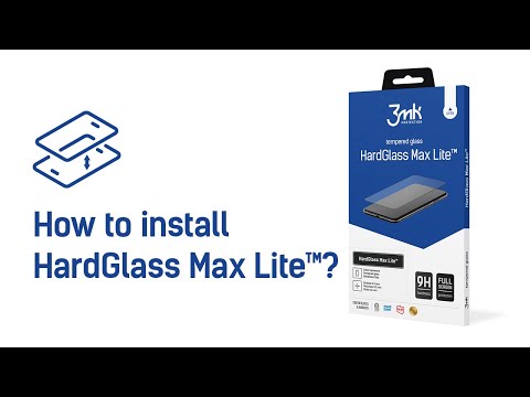 LCD apsauginis stikliukas 3mk Hard Glass Max Lite Apple iPhone 14 Pro juodas video