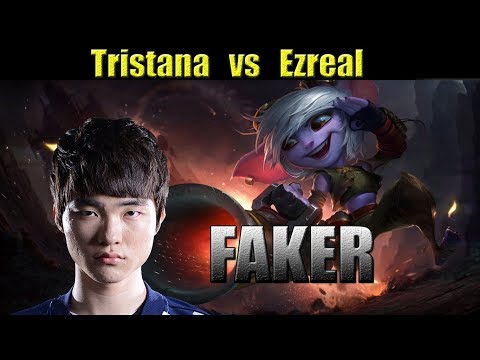 SKT T1 Faker - Tristana vs Ezreal - LOL Highlights