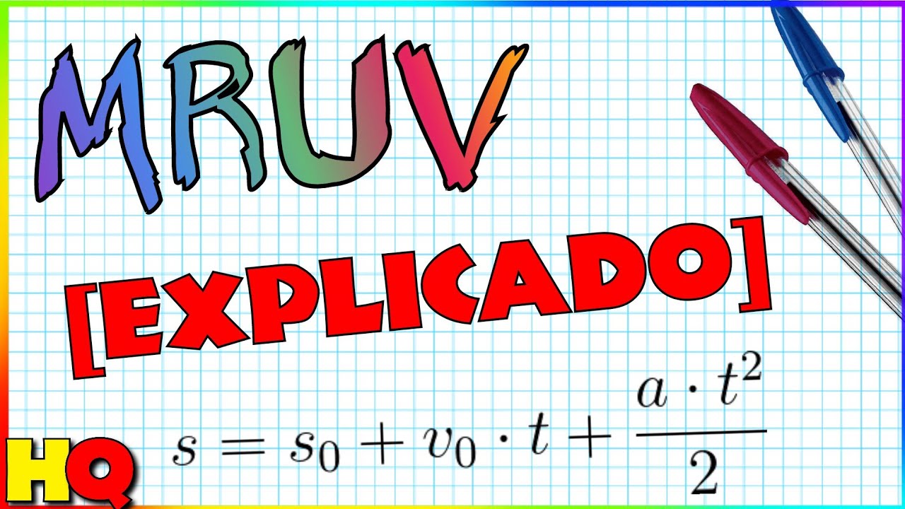 Fórmulas do MRUV [EXPLICADO]