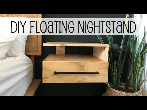 DIY Floating Nightstands