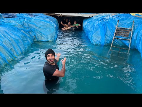 We made Unique underground Swimming pool 😍