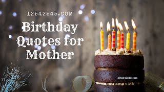 Birthday Quotes Wishes Messages for Mother .The Most Touching Birthday Message for Your Mother
