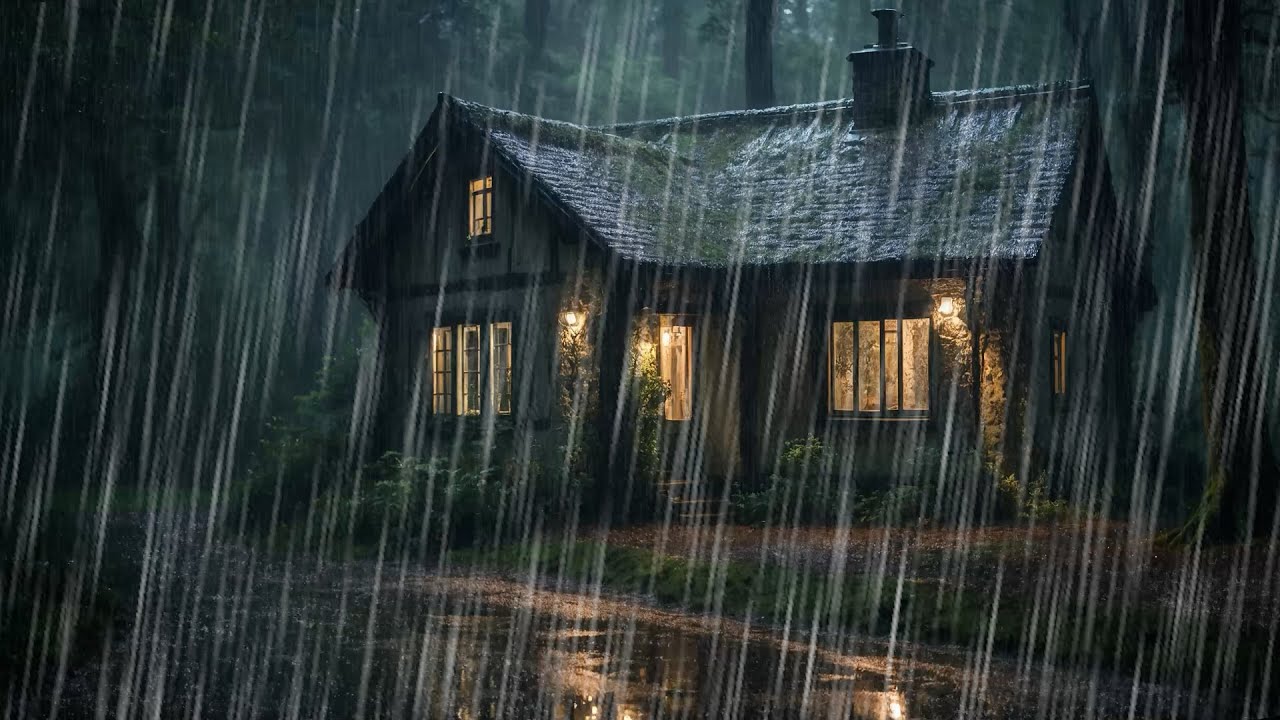 HEAVY RAIN and THUNDER on Tin Roof to Sleep Fast | Thunderstorm to Study or Relax