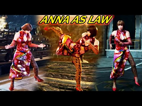 Anna Williams With Law's Moves Gameplay - Tekken 7 (Arcade Battle) (Requested)