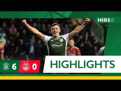 Highlights: Hibernian 6 Aberdeen 0 | cinch Premiership
