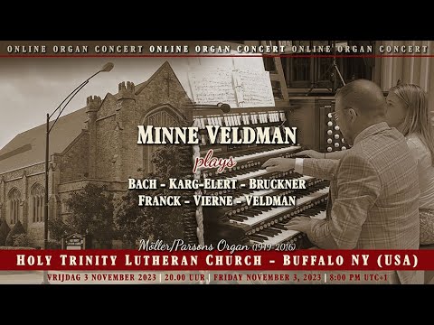 Orgelconcert Minne Veldman Buffalo (USA) 3 november 2023