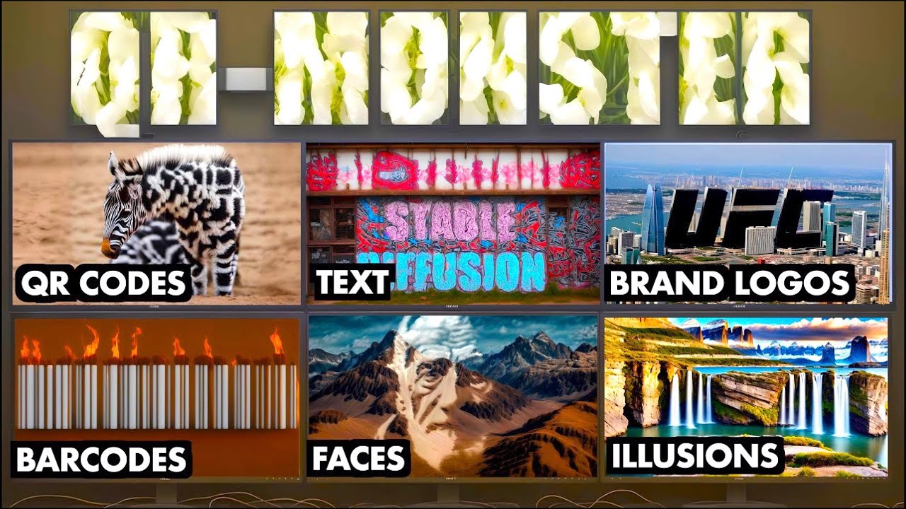 QR Monster Illusion Diffusion â€“ Turn anything into AI art â€“ Six QR Code Controlnet Models - YouTube