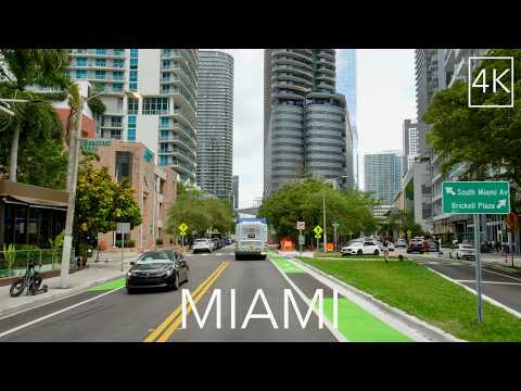 Miami Florida City Drive 4K -  Magic City Driving Tour