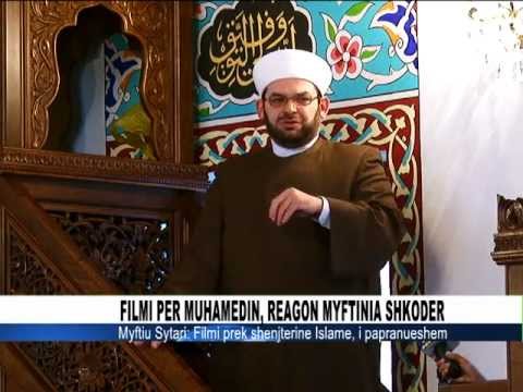 Myftinia Shkoder, 14 shtator 2012 - Imam Muhamed Sytari denon filmin kunder Hz. Muhammedit (a.s).mpg