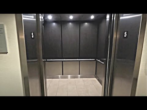 Riding 5 Hotel Elevators at Marriott Orlando Courtyard - Full Hotel Tour
