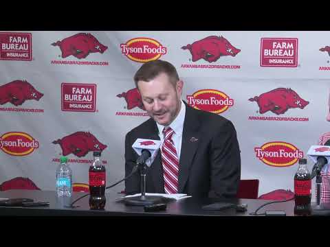 LIVE: Arkansas Razorbacks introduce Ryan Silverfield as new head coach