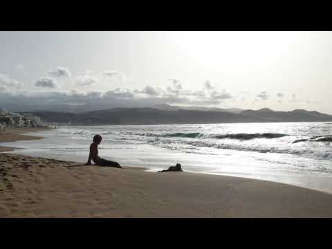 Las Palmas de Gran Canaria, Playa de Las Canteras March 14, 2020 Part One
