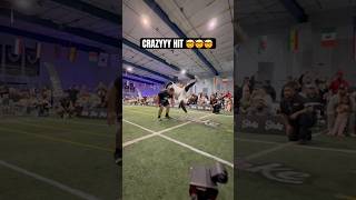 AMERICANS REALLY CAN HIT WITH NO PADS‼️🇺🇸 #RUNIT #USA #collision #sports #new #viral