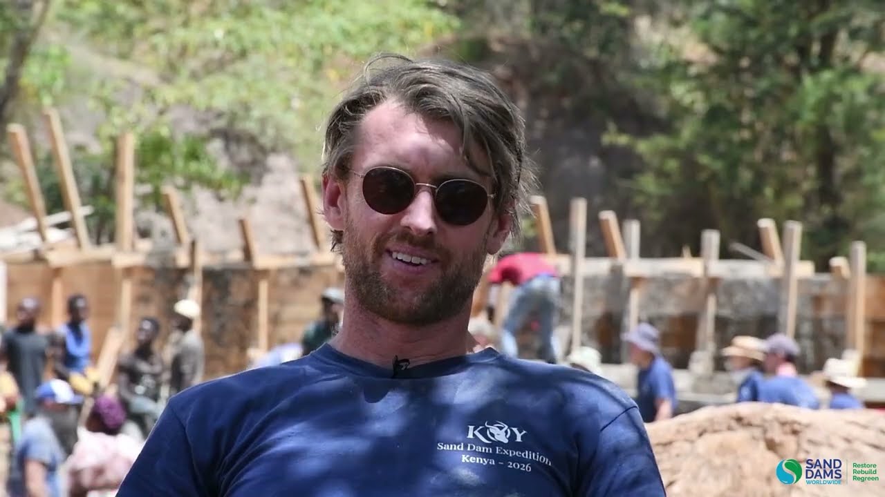 Sand dam expedition volunteer (and Koy Clothing co-founder) - Alastair