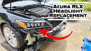 Acura RLX | Headlight Replacement | Remove Front Bumper