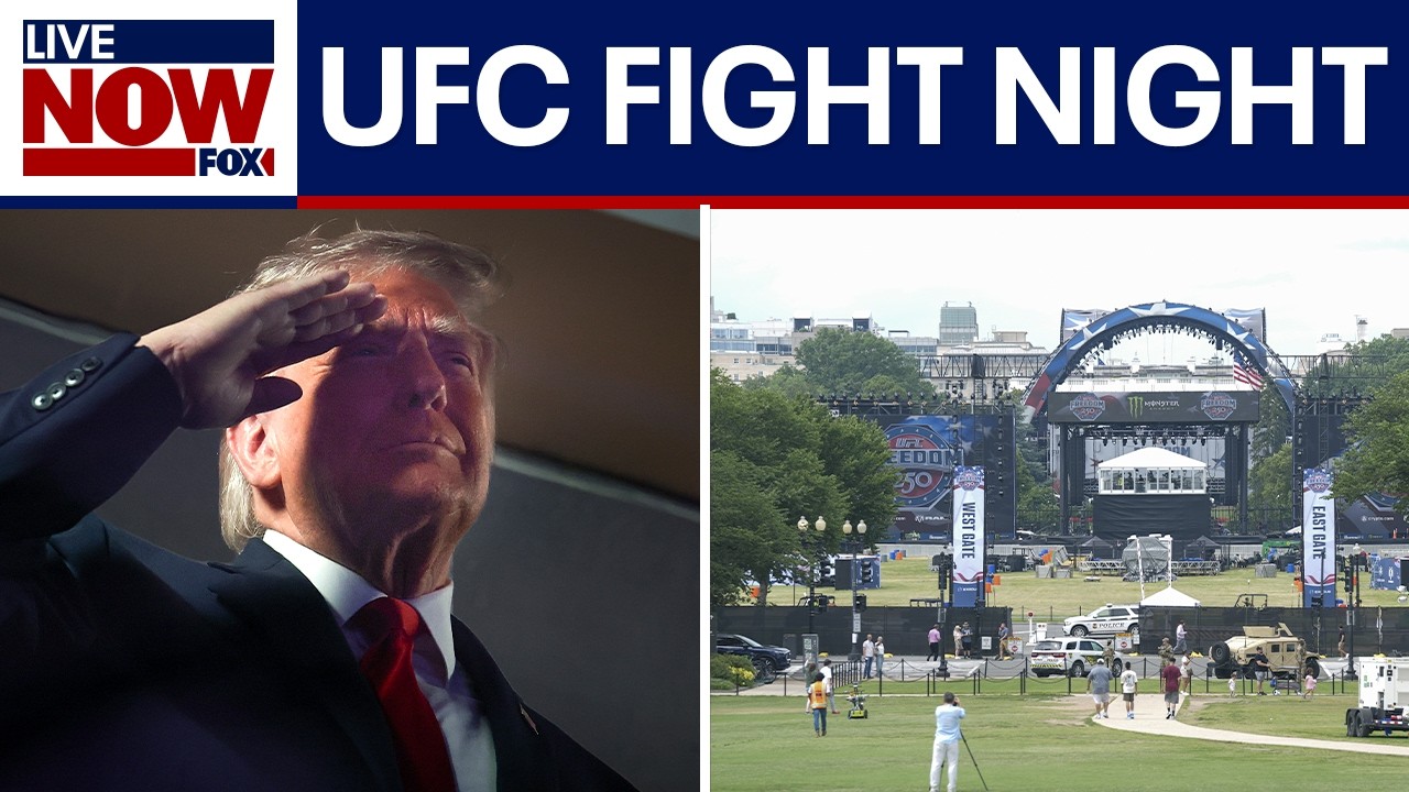 Trump marks 80th birthday with UFC Fight Night